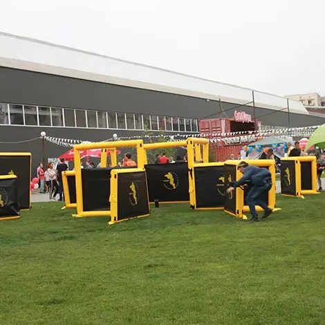 Bunker gonfiabile Speedball, giochi ad ostacoli per adulti, bersaglio gonfiabile per paintball