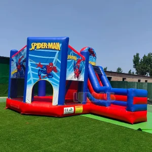 Inflatable Spiderman Jumping Castle Bounce House Slide Combo Commercial Bouncer Jumper Kids Party Activity Rental Equipment