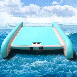 Botes Deportivos Inflables para Yates, Muelles Inflables Portátiles, Plataforma Flotante con Motor