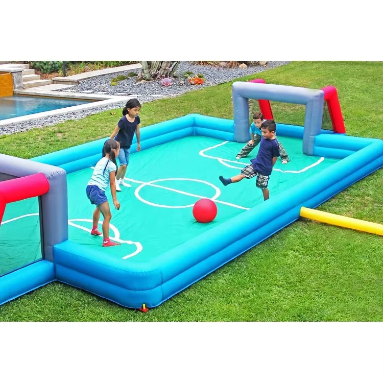 Aufblasbare Sportspielzeuge Fußballspielplatz Aufblasbares Wasserseifenfußballfeld