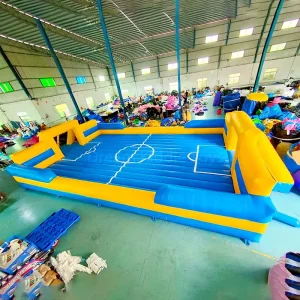 Inflatable Sport Pitch Soap Football Court Football Field Inflatable Soccer Field Water Game Fun Park