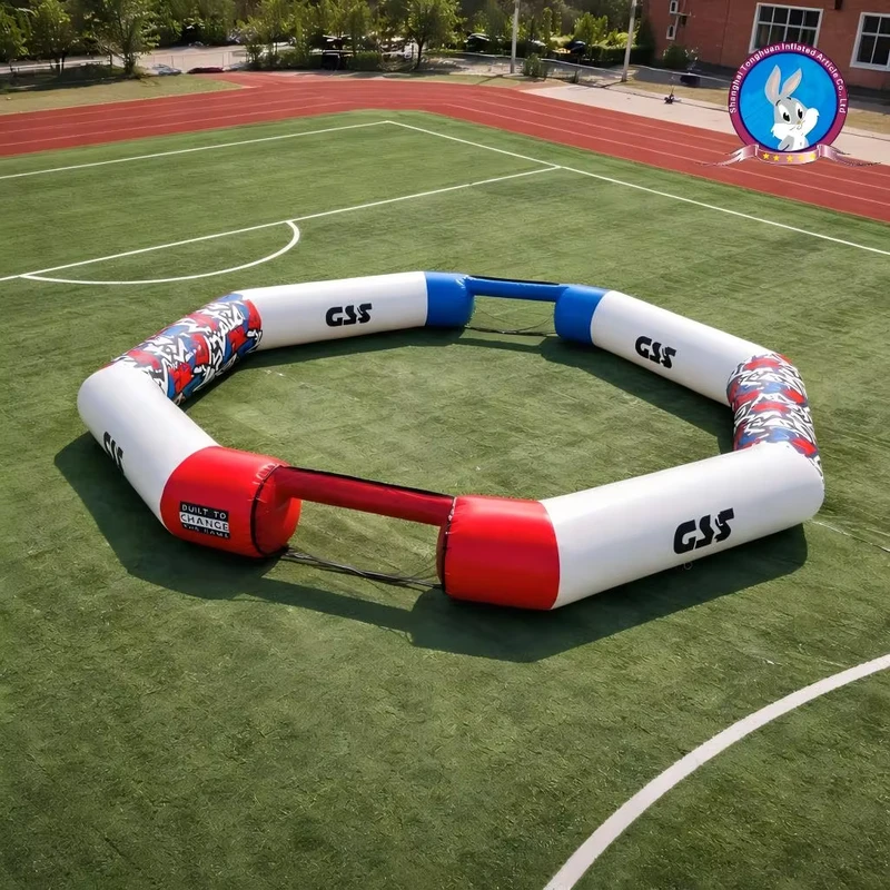Inflatable Sportveld Voetbal Combo Court Voetbalveld Buiten Familie Commerciële Evenement Interactieve Inflatable Arena Aangepast