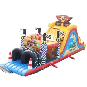 Inflatable Sports Game Obstacle Course for Amusement Park Warranty Printed Logo Minimum Order 1 Piece