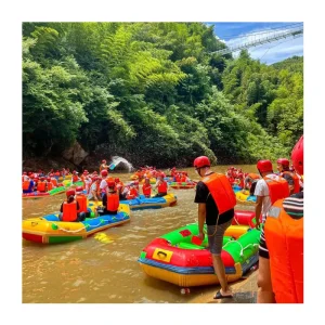 Packraft de pêche gonflable stable, kayak en eaux vives, canoë, bateau ultraléger
