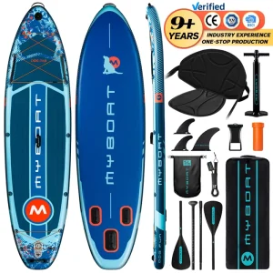 Inflatable Stand up Paddle Board 11’6″x34″x6” Stable Surfing Inflatable SUP Board With Seat