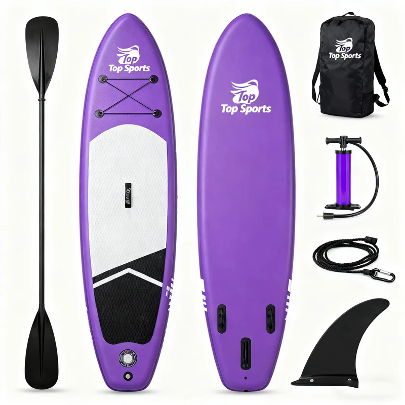 Inflatable Stand up Paddle Board High Durability Drop Stitch PVC Complete Accessories Portable Backpack