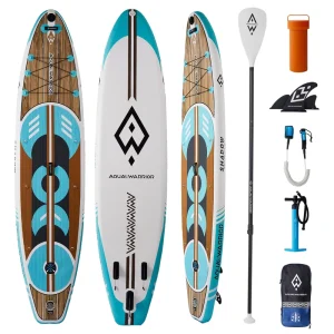 Inflatable Stand up Paddle Board (SUP) Eco Friendly Portable 3 Fin System for Ocean & Lakes