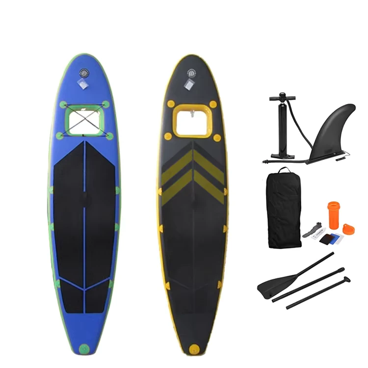 Inflatable Stand up Paddle Board SUP ISUP Clear Window Drop Stitch Material High Visibility SUP Boards