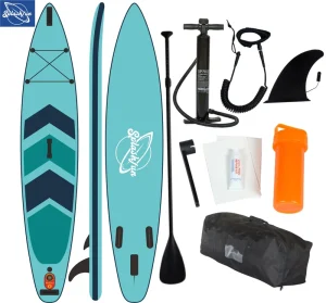 Tavola da Paddle Gonfiabile Stand Up Sup con Accessori Premium ISUP Inclusi Paddle Regolabile