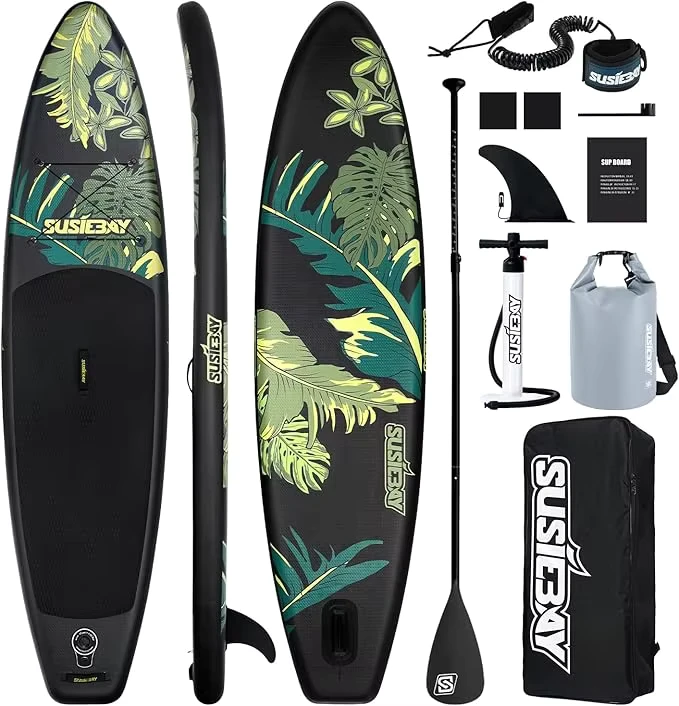 บอร์ดพายแบบพองได้ OEM ขนาด 11'*32"*6" SUP