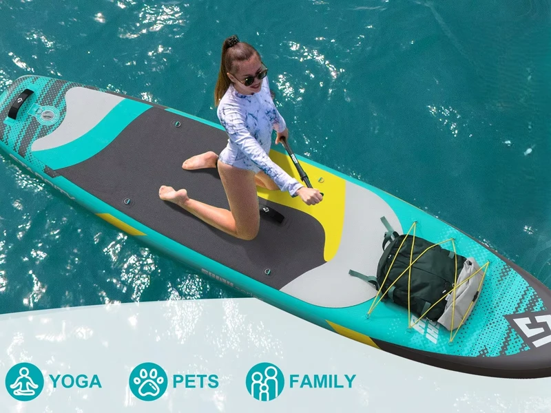 Inflatable Surf SUP Fishing Stand Up Paddle Board 11’*33”*6” Surfboard Customized Logo SUP with Accessories