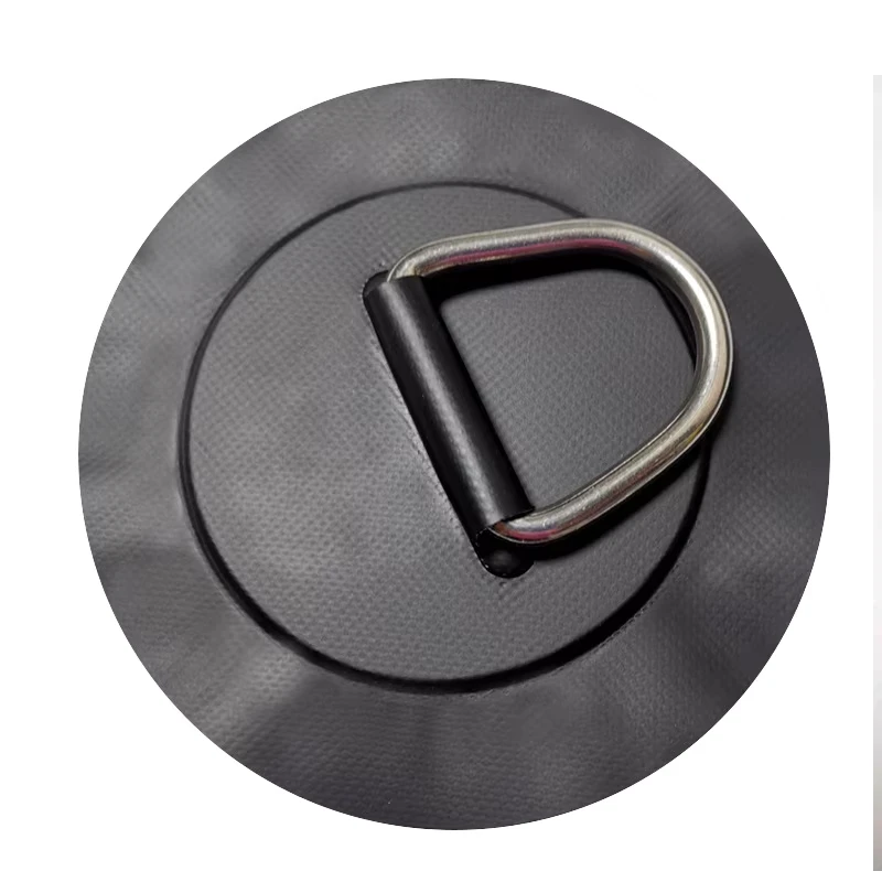 인플레이터블 서프보드 패치 카약 SUP 보드 스테인리스 스틸 D링 버클 15cm 원형 PVC 패치 훅 액세서리
