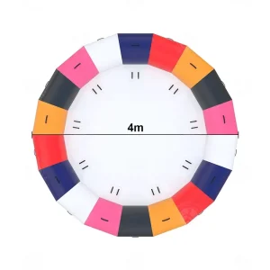 Juguete de ocio acuático inflable en forma de pastel redondo de surf, forma de OVNI