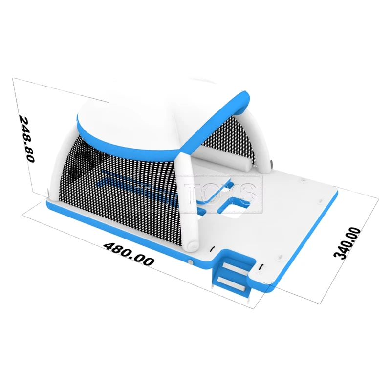 Inflatable Swim Island Floating Raft Inflatable Floating Water Jet Ski Dock Platform with Sofa