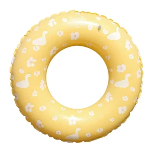 Inflatable Swim Ring Cartoon Anti Roll Non Toxic Thickened & Wear Resistant Quick Inflate & Foldable Beach Pool Accessory