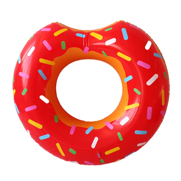 Donut inflable, anillo de natación inflable, flotadores de piscina de PVC clásicos y adorables para niños y adultos