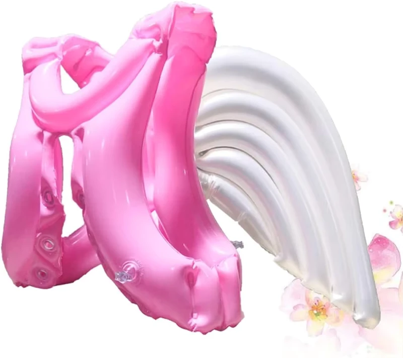 Flotador Inflable para Piscina con Alas Adecuado para Niños Adecuado para Piscinas Perfecto para Fiestas de Verano