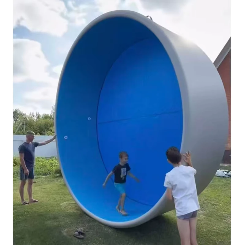 Opblaasbaar zwembad voor volwassenen en kinderen, groot PVC zeildoek, ijsbad bovengronds zwembad voor achtertuinvermaak