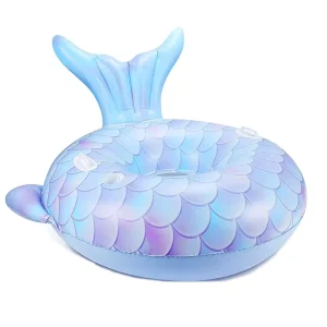 Inflatable Swimming Pool Float Chair Lounger with Drink Holder for Swimming Pool Lake Seaside Pool Party Toy 49x39x30inch