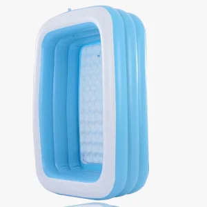 Inflatable Swimming Pool Manufacturers New Blue and White Family Rectangular Pool