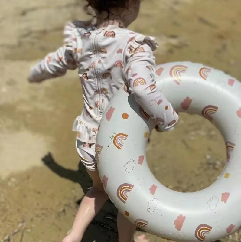 Aufblasbarer Schwimmring CE-zertifiziert umweltfreundliches PVC für Erwachsene und Kinder schneller Versand
