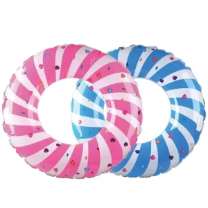 Inflatable Swimming Ring Float Tube Inflatable Swimming Pool Toys Colorful Swim Tube Float on the Water