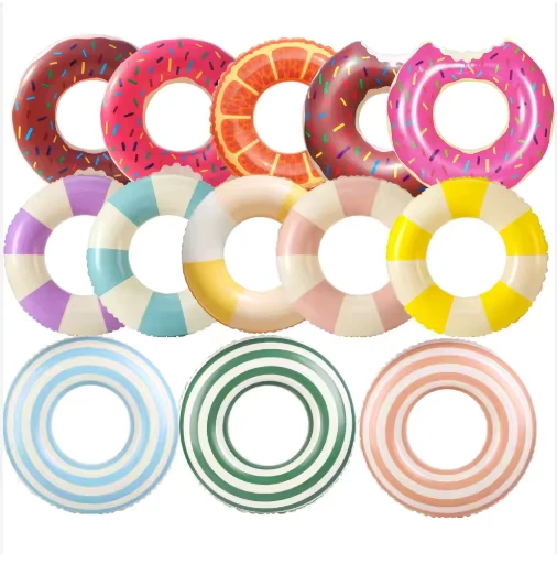 Inflatable Swimming Ring Thickened PVC Wear-resistant Floating Ring Multifunctional Life-saving Ring