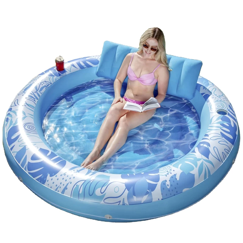 Float gonfiabile extra large per abbronzatura, lettino gonfiabile per adulti