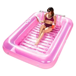 Inflatable Tanning Pool Lounger Float Sunsuntan Pool Floating Bed
