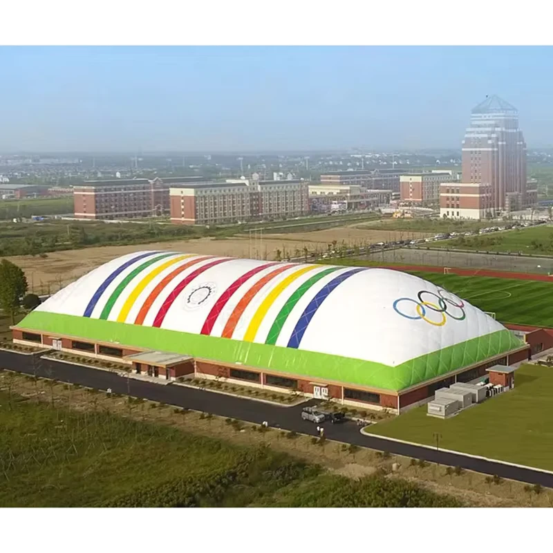 Estructura de estadio inflable de soporte de aire, carpa inflable para aplicación en garaje o cobertizo