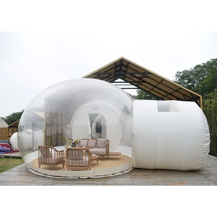 Tenda Inflatable Acara Luar Ruangan Tenda Dome Transparan untuk Iklan