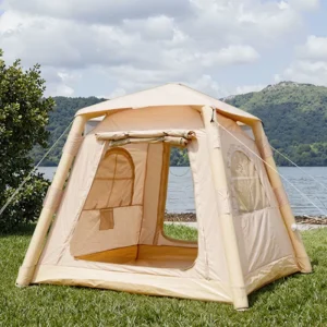 Inflatable Tents for Camping 2 4 Person Easy Set up Camping Tent with Manual Pump Waterproof Blow up Tent for Family Outdoor