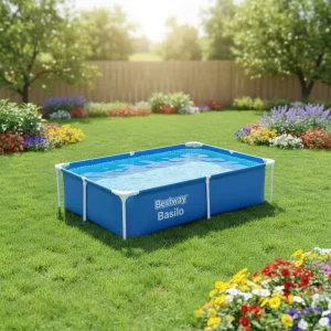 Inflatable Thickened Large Outdoor Rectangular Swimming Pool Stainless Steel Frame Eco Friendly Durable for Household Children