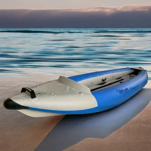 Inflatable Touring Kayak for Fishing with Paddle Included PVC Dropstitch 2 Person Water Sport Boat
