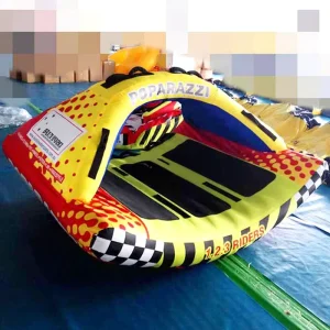 Bouée tractable gonflable pour 3 personnes pour sports nautiques en extérieur