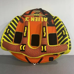 Bouée gonflable tractable pour 2 personnes en PVC pour navigation en eaux océaniques
