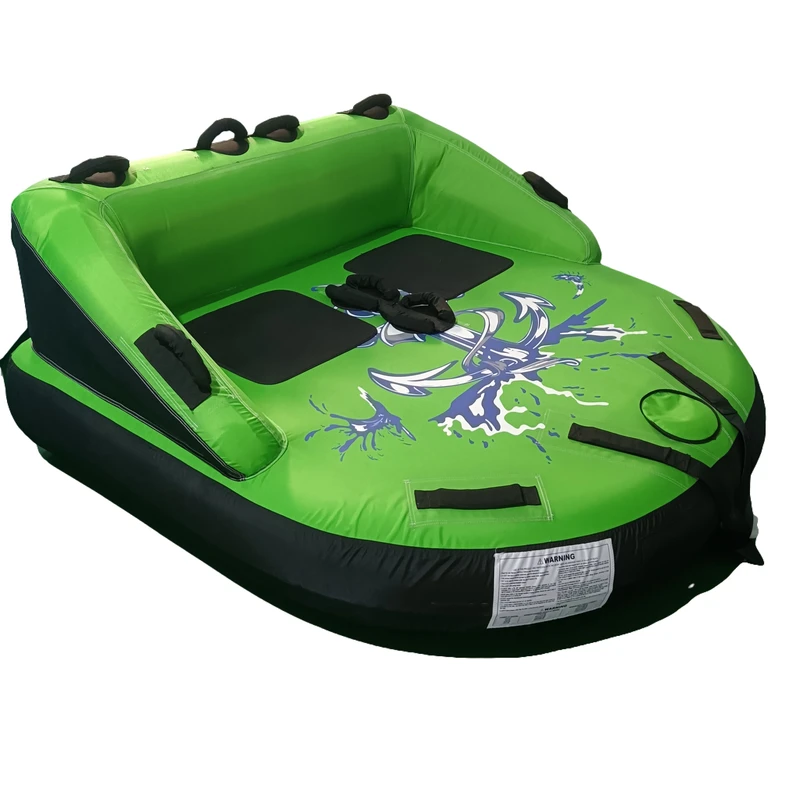 Sled Olahraga Air Inflatable yang Ditarik Inflatable Tube Perahu Ski Sofa Ditarik Olahraga Air Inflatable