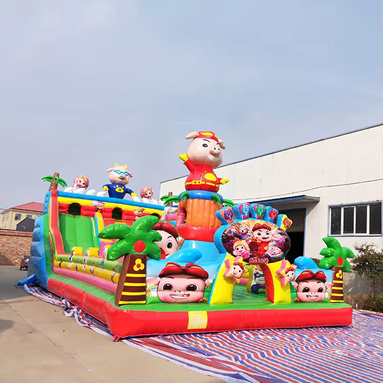 インフレータブルトランポリン 子供用バウンスハウス インフレータブルバウンサー キッズジャンピングバウンシーキャッスルスライド