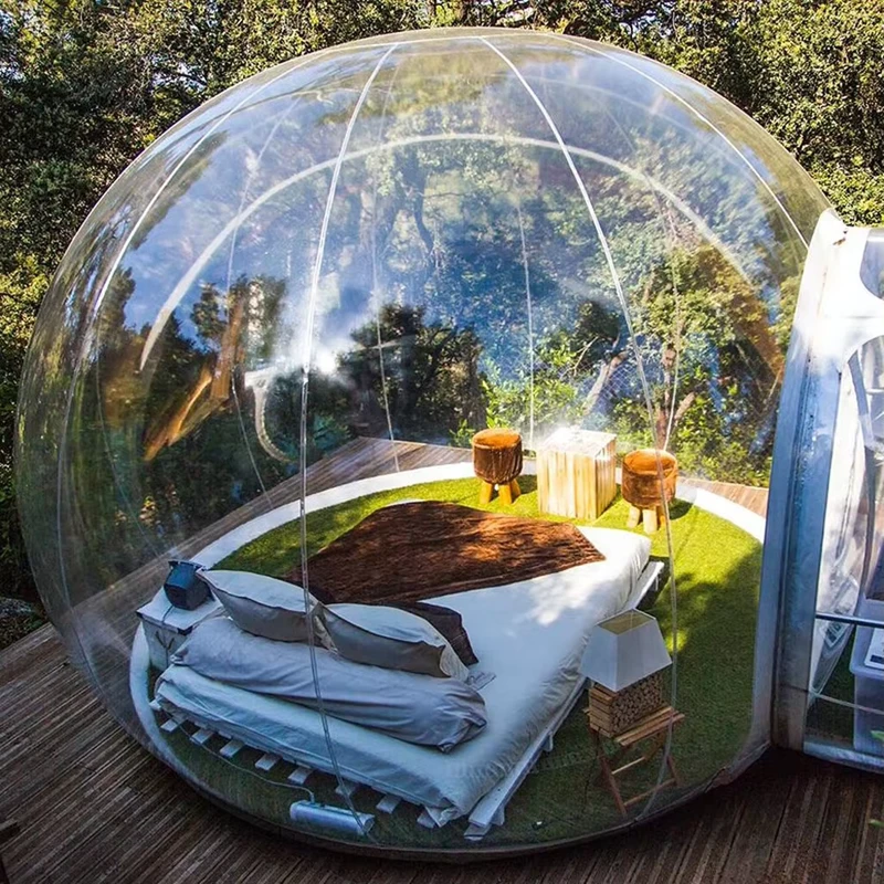 Tenda a cupola gonfiabile trasparente - Gazebo trasparente per campeggio