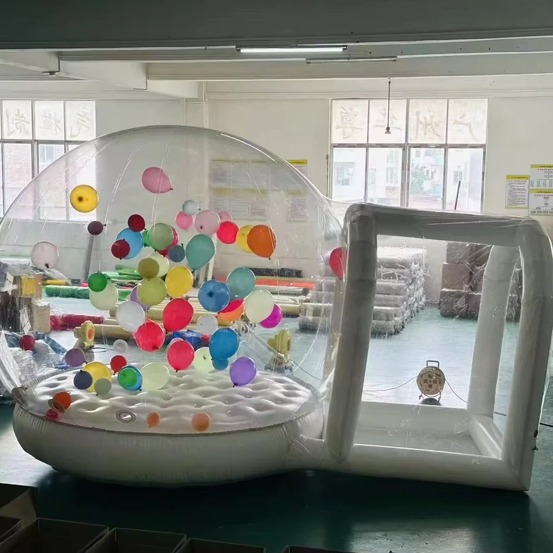 Opblaasbare Transparante PVC Tent Bouncy Bubble voor Kinderfeest Binnengebruik 3m-5m/10ft+6.5ft+5.9ft