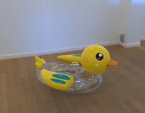 Inflatable Transparent Yellow Duck Swimming Pool Floats Clear Rings 100-500kg Capacity Fun Outdoor Water Play Equipment Kids PVC
