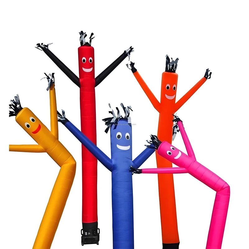 Dancer Udara Inflatable Tube Man Kustom Luar Ruangan Dancer Langit Menggoyang Air Beer