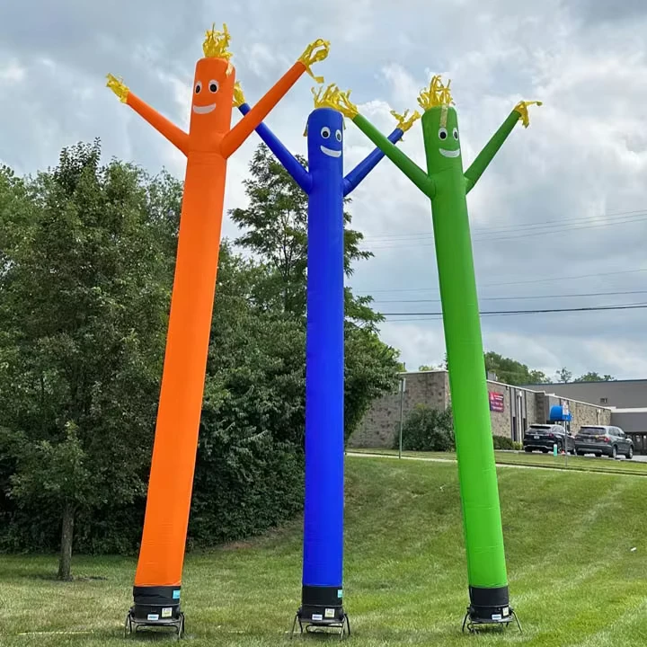 Danzón de aire inflable tipo tubo, bailarín del cielo al aire libre, chico movido de manera extravagante, inflables publicitarios, material de poliéster, ventilador incorporado
