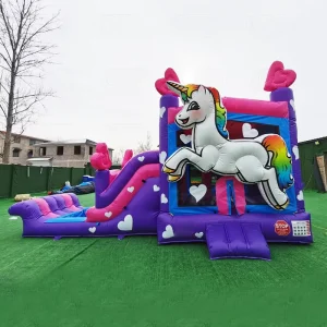 Inflatable Unicorn Waterslide Bounce House Bouncy Castle Water Slide Pool