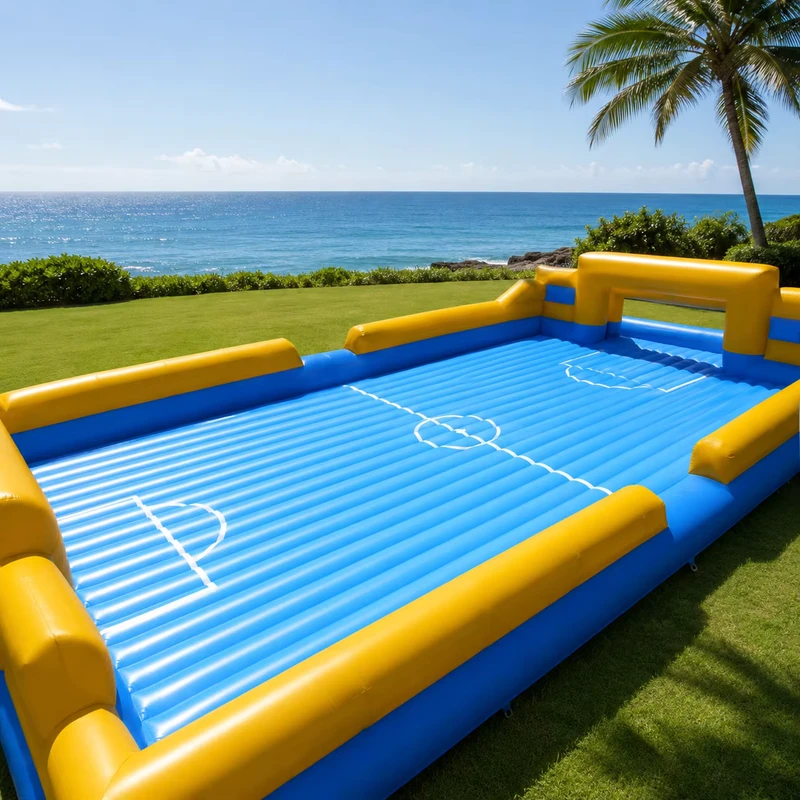 Campo di Pallavolo Gonfiabile Campo di Calcio Gioco Sportivo all'Aperto Divertimento PVC Commerciale Professionale Capacità 100-500kg