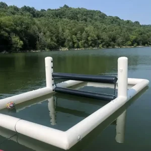 Inflatable Volleyball Pool Court PVC Tarpaulin Water Volleyball Game Set Aqua Sports Activity Platform for Pool Beach Party