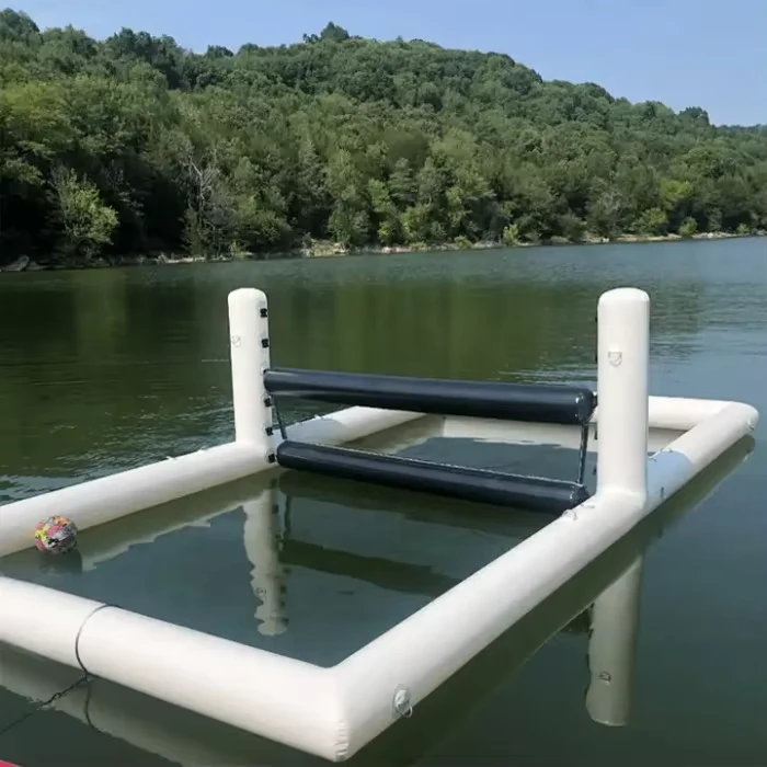 Inflatable Volleyball Pool Court PVC Tarpaulin Water Volleyball Game Set Aqua Sports Activity Platform for Pool Beach Party