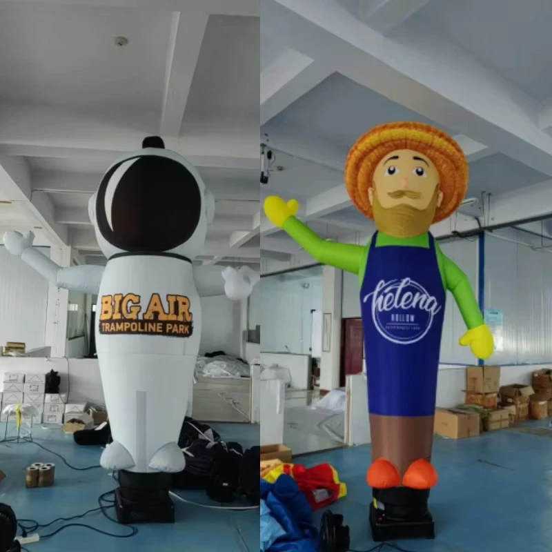 Inflatable Wacky Waving Sky Dancing Tube Man Air Dancer Outdoor Advertising Figures Customized Color Logo Oxford Cloth PVC