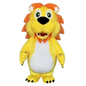 Inflatable Walking Advertising Mascots Custom Wedding Decoration Inflatable Animal Fat Lion Mascot Costume for Adult