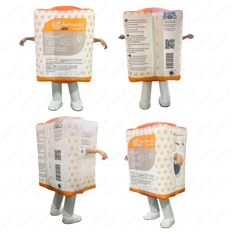 Inflatable Walking Box Kostüm Werbung Inflatable Hochwertiges Inflatable Rollenspielkostüm Individuell für Partyaufführungen